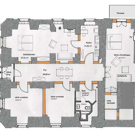 Wohnen In Ehemaligen Kloster Apartmán